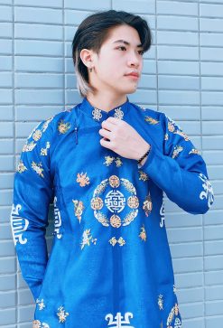 Ngũ thân lập lĩnh tay chẽn thêu