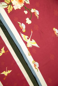 Khăn chim hạc - hoa lựu - đồng tâm 15*150cm